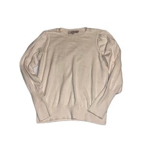 LOFT Women’s Cream Puff Sleeve Sweater Petite Small